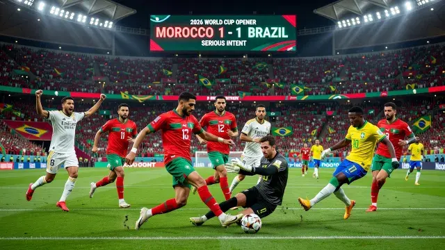 Morocco Hold Brazil in 2026 World Cup Opener, Signalling Serious Intent