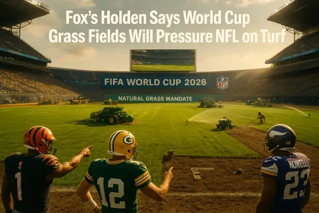 Fox's Holden Says World Cup Grass Fields Will Pressure NFL on Turf