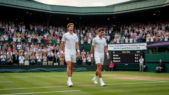 Sinner Ends Djokovic's Wimbledon Dream, But the Legend Refuses to Quit